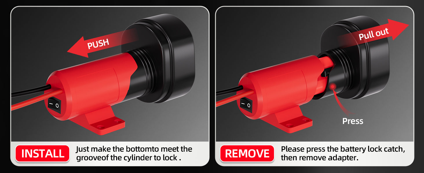 Adaptador de batería de 12V para adaptador Mil.waukee con interruptor, ruedas eléctricas, adaptador de batería, cable de calibre 12, para camiones RC DIY, robótica de juguete
