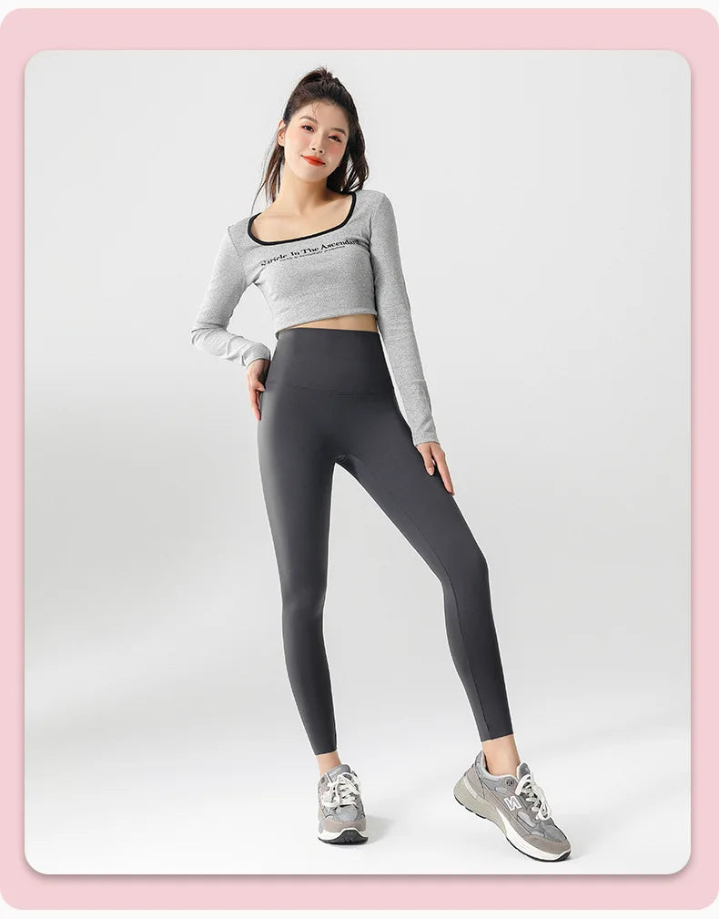BIVIGAOS-mallas deportivas ajustadas de cintura alta sin costuras para mujer, Leggings de deporte para Fitness, temporada Primavera Verano