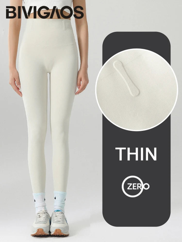 BIVIGAOS-mallas deportivas ajustadas de cintura alta sin costuras para mujer, Leggings de deporte para Fitness, temporada Primavera Verano