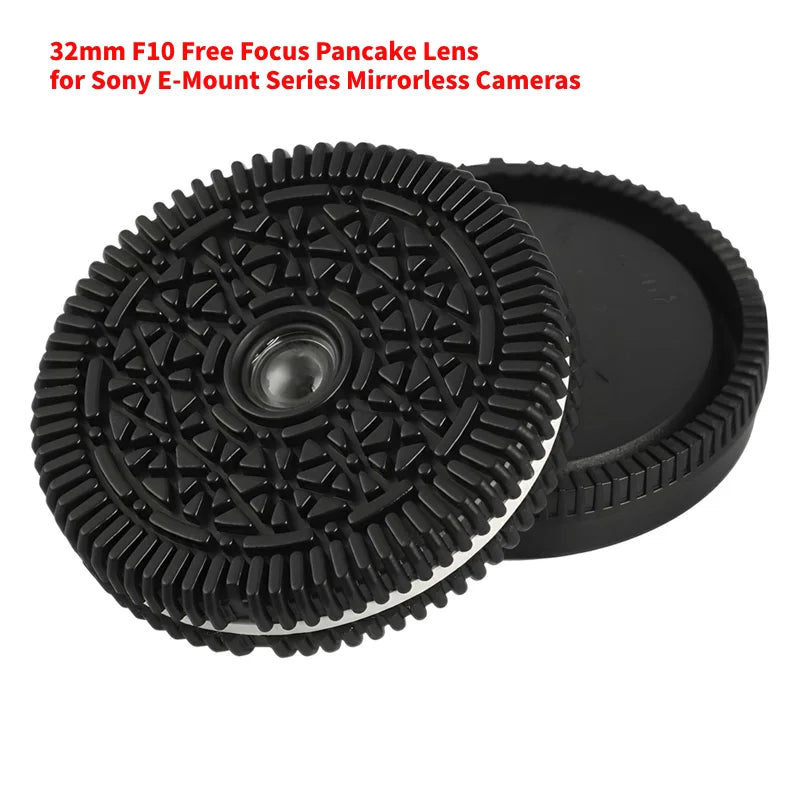Lente tipo panqueque de enfoque libre F10 de 32mm para Sony E Mount/para Nikon Z-Mount/para cámaras sin espejo Fuji X-Mount/EF-M/M43 Mount Series