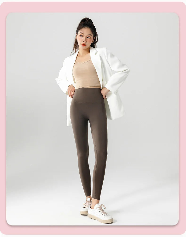 BIVIGAOS-mallas deportivas ajustadas de cintura alta sin costuras para mujer, Leggings de deporte para Fitness, temporada Primavera Verano