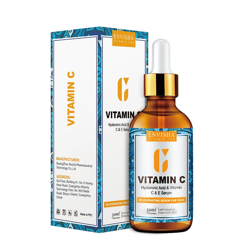 ENVISHA-suero Facial para el cuidado de la piel, vitamina C, ácido hialurónico, Retinol, esencia Facial, antiarrugas, envejecimiento, blanqueamiento, reducción de poros, Belleza