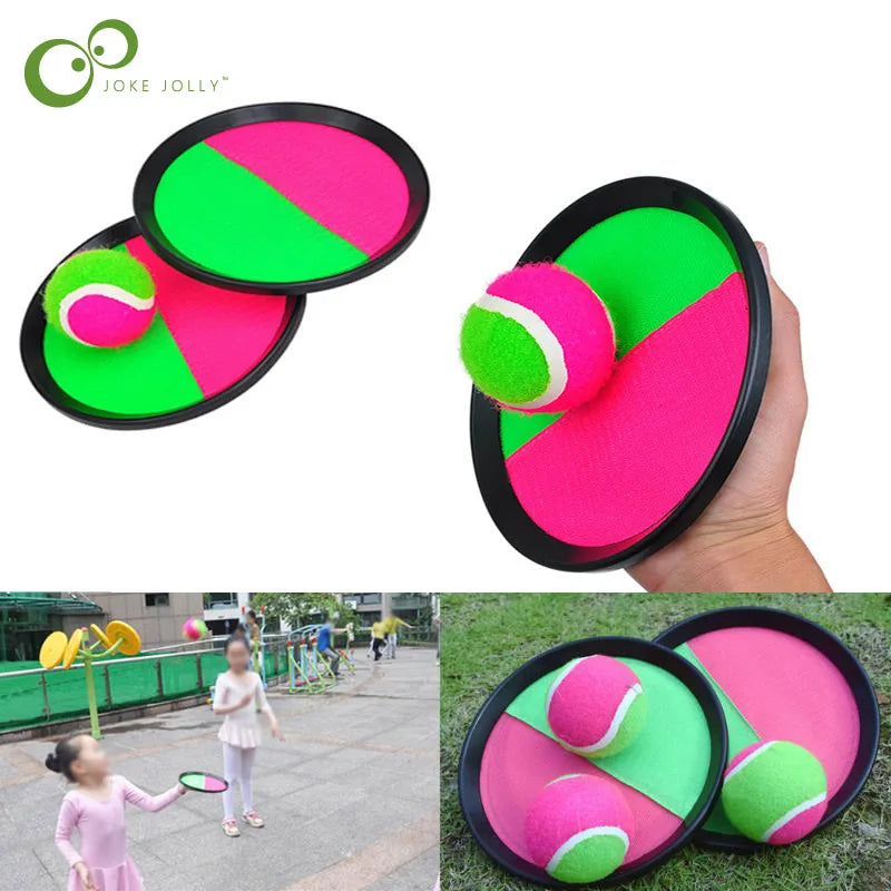 1 Juego de pelota pegajosa con ventosa para niños, juego de pelota para deportes al aire libre, lanzar y atrapar juguetes interactivos para padres e hijos al aire libre