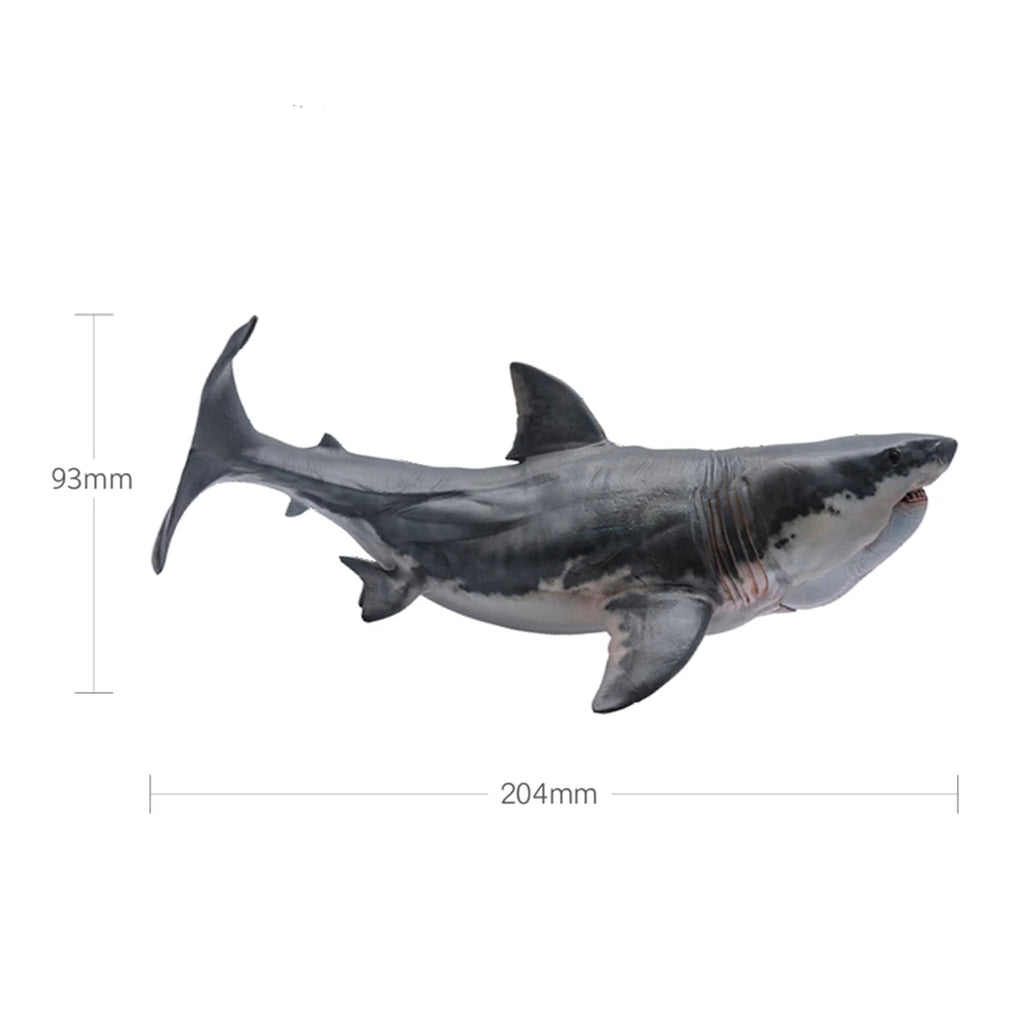 Modelo de Tiburón Megalodón PNSO 15, Animal Marino Prehistórico, Colección de Escenas para Adultos, Juguetes Educativos de Ciencia, Regalo, Decoración del Hogar