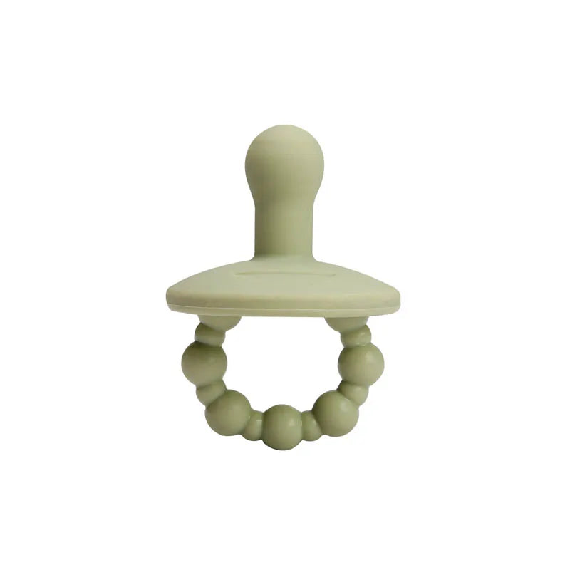 Chupete de silicona para bebé, chupete suave sin BPA, tetina simulada para bebé recién nacido, juguete mordedor para dentición, cadena de chupete colgante