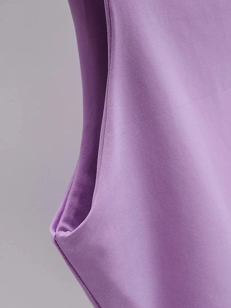 Camisetas ajustadas sexis para mujer, camisetas sin mangas con cuello redondo y doble nailon para mujer, camisetas sin mangas de buena calidad en 6 colores 2023