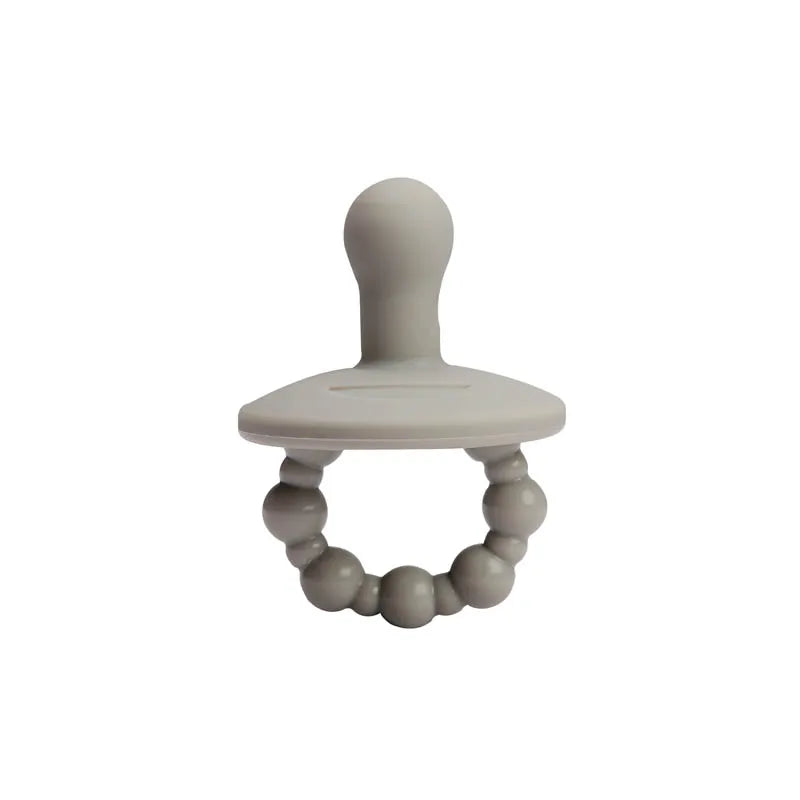 Chupete de silicona para bebé, chupete suave sin BPA, tetina simulada para bebé recién nacido, juguete mordedor para dentición, cadena de chupete colgante