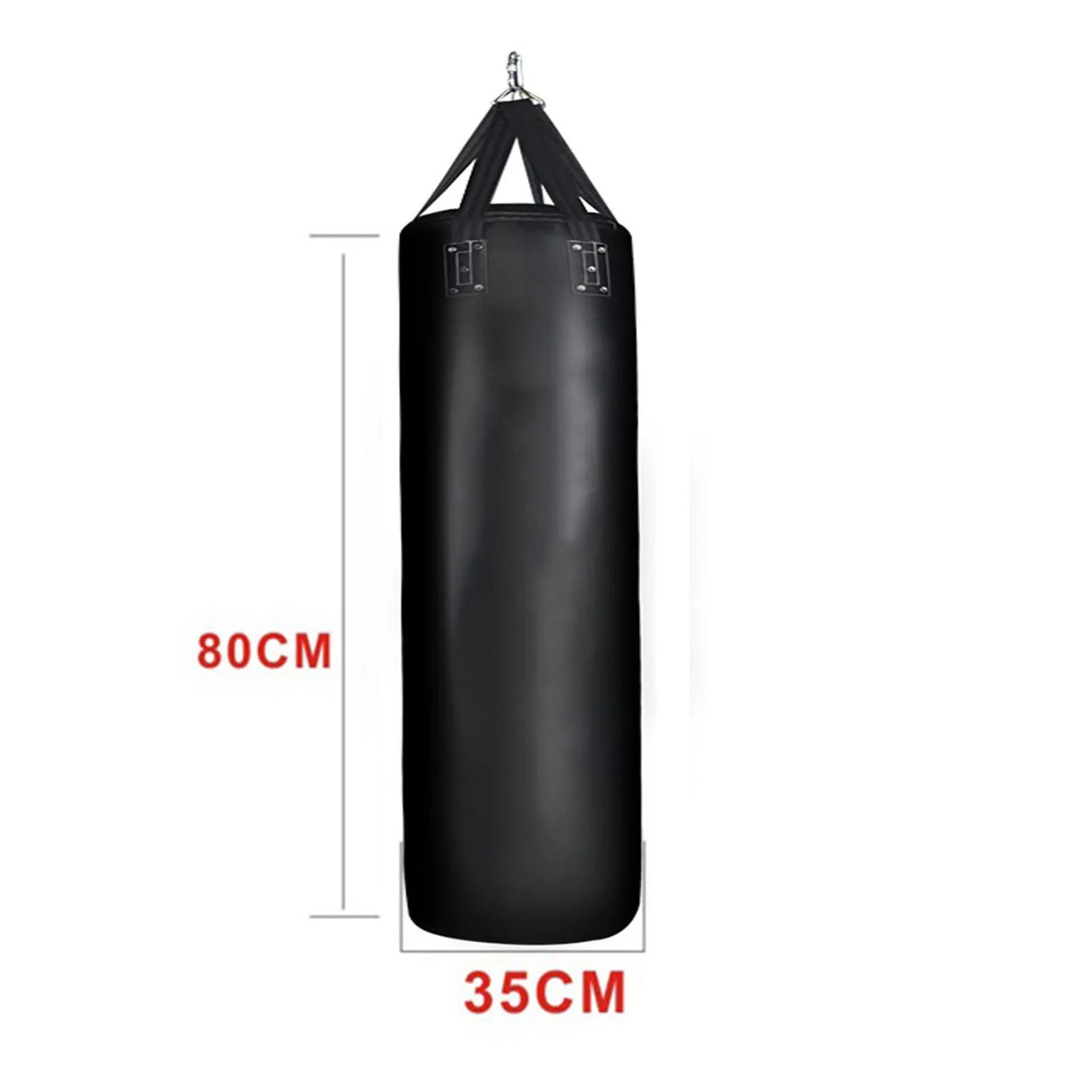 Saco de boxeo pesado para Fitness, bolsa de Kickboxing de cuero PU, MMA, Muay Thai, saco de arena colgante para entrenamiento de boxeo, equipo de Fitness