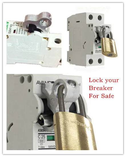 MCB-cerradura de bloqueo de perros, cerradura de palanca MCB, cerradura de interruptor de circuito de seguridad, cerradura electrónica, 500 unids/lote