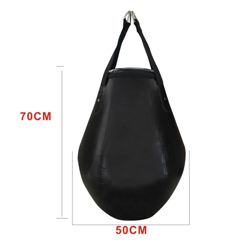 Saco de boxeo pesado para Fitness, bolsa de Kickboxing de cuero PU, MMA, Muay Thai, saco de arena colgante para entrenamiento de boxeo, equipo de Fitness