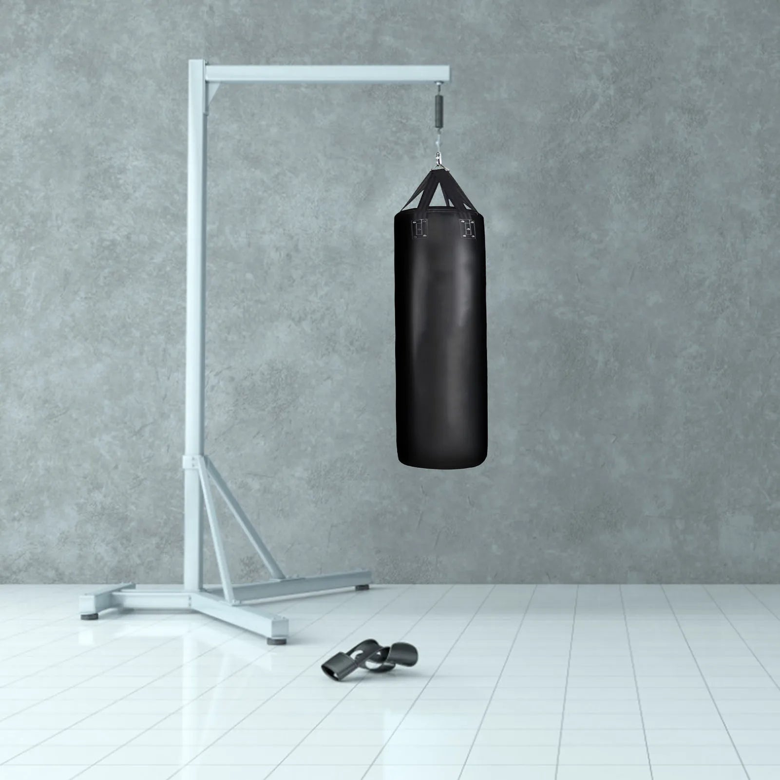 Saco de boxeo pesado para Fitness, bolsa de Kickboxing de cuero PU, MMA, Muay Thai, saco de arena colgante para entrenamiento de boxeo, equipo de Fitness