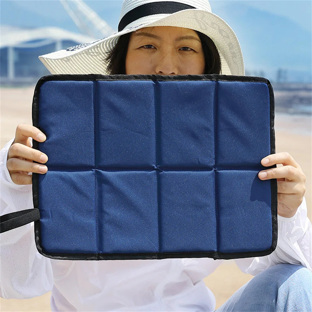 Esterilla plegable portátil para acampar, almohadilla de espuma para sentarse, impermeable, tela Oxford, playa, evita la suciedad, senderismo, Picnic pequeño, asiento al aire libre