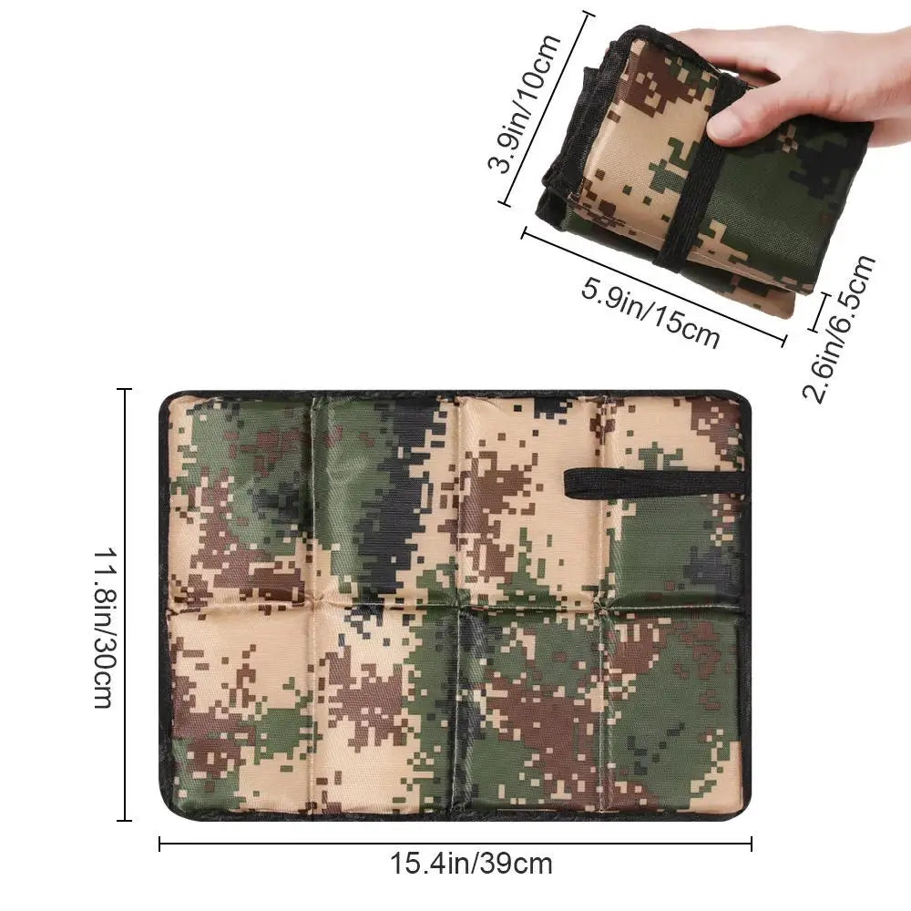 Esterilla plegable portátil para acampar, almohadilla de espuma para sentarse, impermeable, tela Oxford, playa, evita la suciedad, senderismo, Picnic pequeño, asiento al aire libre