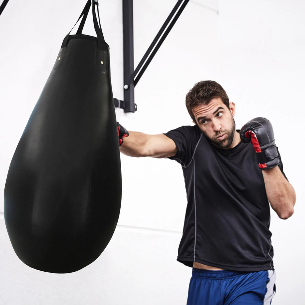 Saco de boxeo pesado para Fitness, bolsa de Kickboxing de cuero PU, MMA, Muay Thai, saco de arena colgante para entrenamiento de boxeo, equipo de Fitness