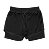 Wholesale 2 in 1 Tight Compression Fitness Shorts With Towel Loop Men Custom Logo Workout Running Gym Shorts