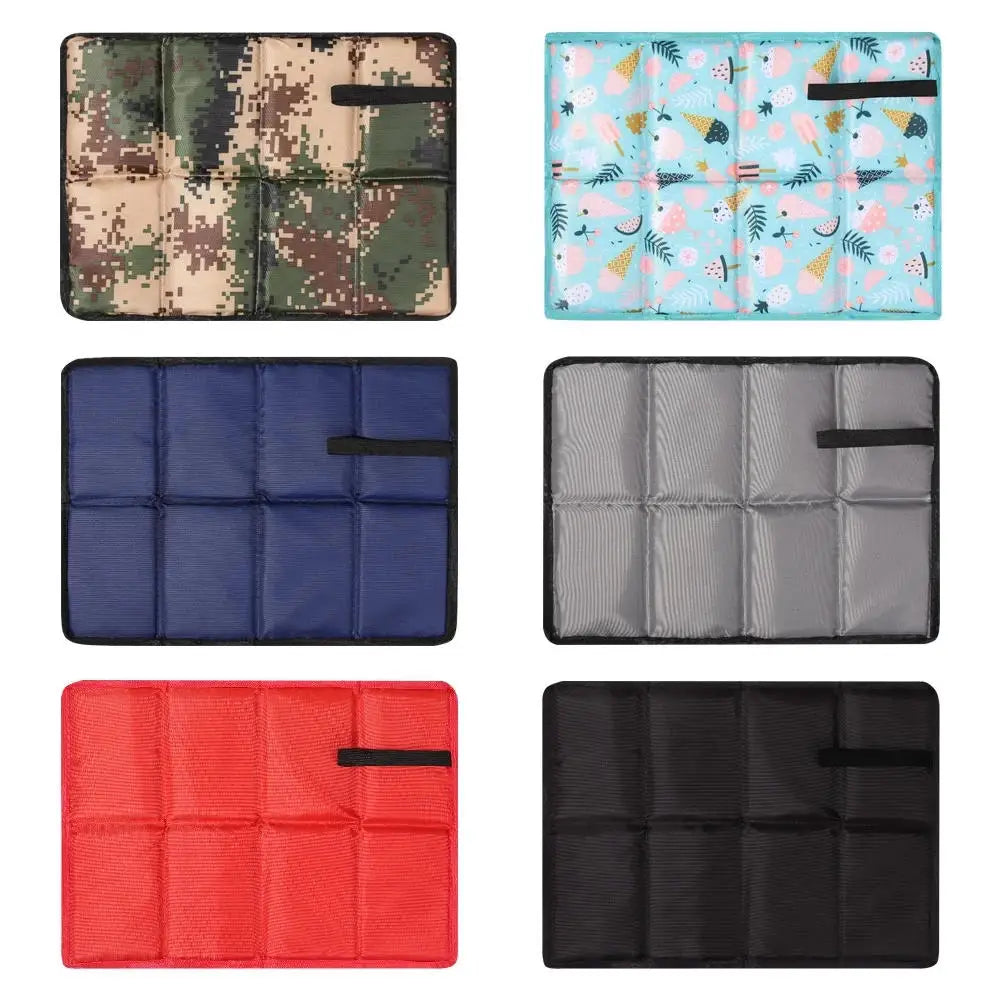 Esterilla plegable portátil para acampar, almohadilla de espuma para sentarse, impermeable, tela Oxford, playa, evita la suciedad, senderismo, Picnic pequeño, asiento al aire libre