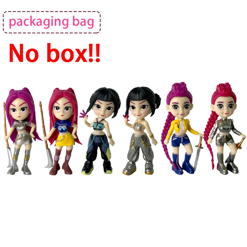 2026 Hot Kpop Devil Hunter Rumi Zoe Mira anime colección de personajes de cloruro de polivinílico baratijas de escritorio regalo para niños