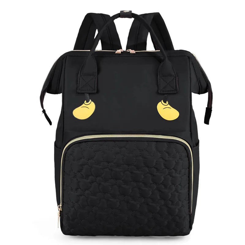 Mochila multifuncional con nombre bordado para madre e hijo, bolso portátil de gran capacidad para viaje al aire libre con múltiples compartimentos