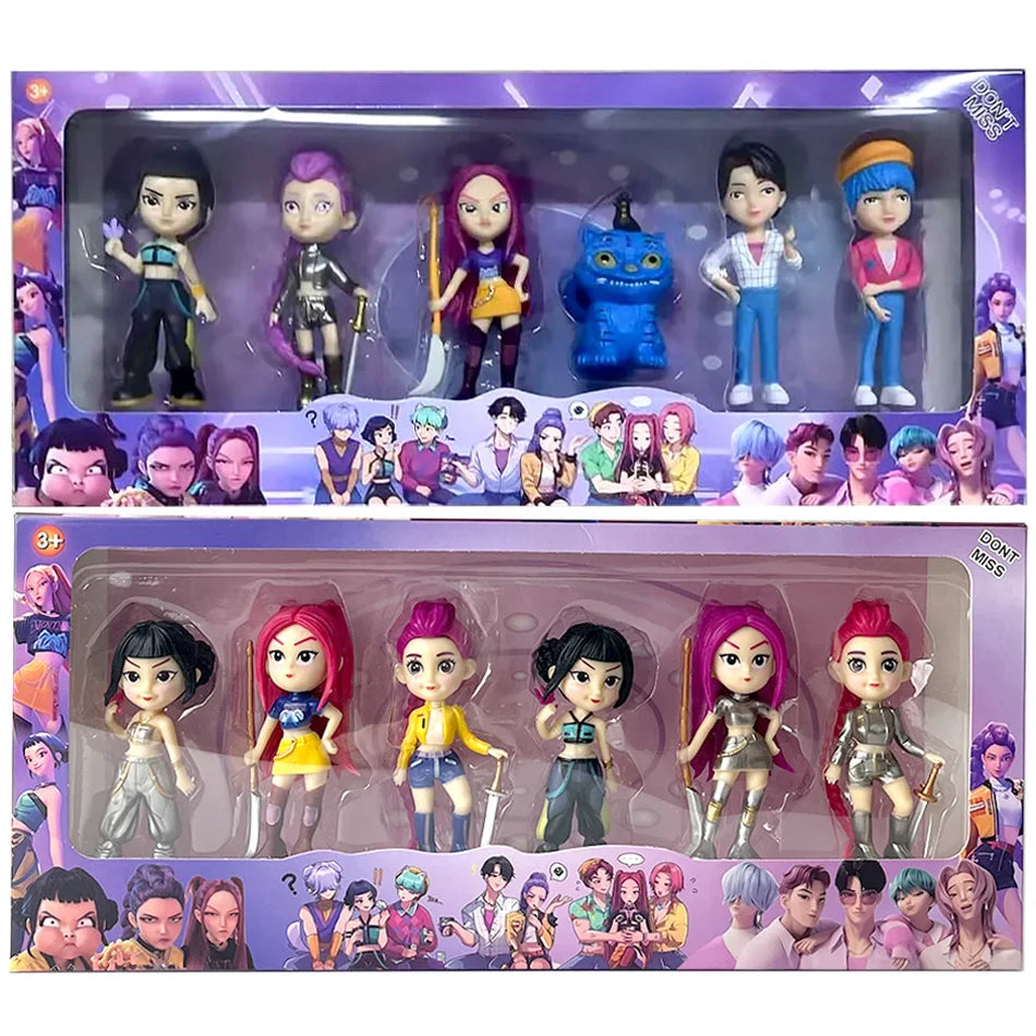 2026NEW Kpop Devil Hunter Rumi Zoe Mira anime colección de personajes de cloruro de polivinílico baratijas de escritorio regalo de Año Nuevo para niños