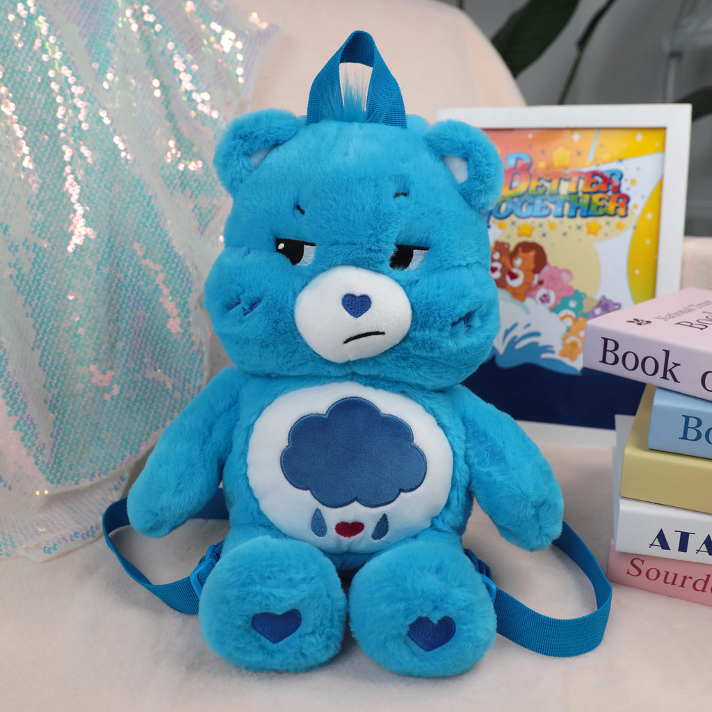 Mochila de Peluche de los Cariñositos de 40 cm, Linda Mochila Escolar de Oso de Peluche de Dibujos Animados, Ideal como Regalo de Cumpleaños y Educación Temprana para Niños