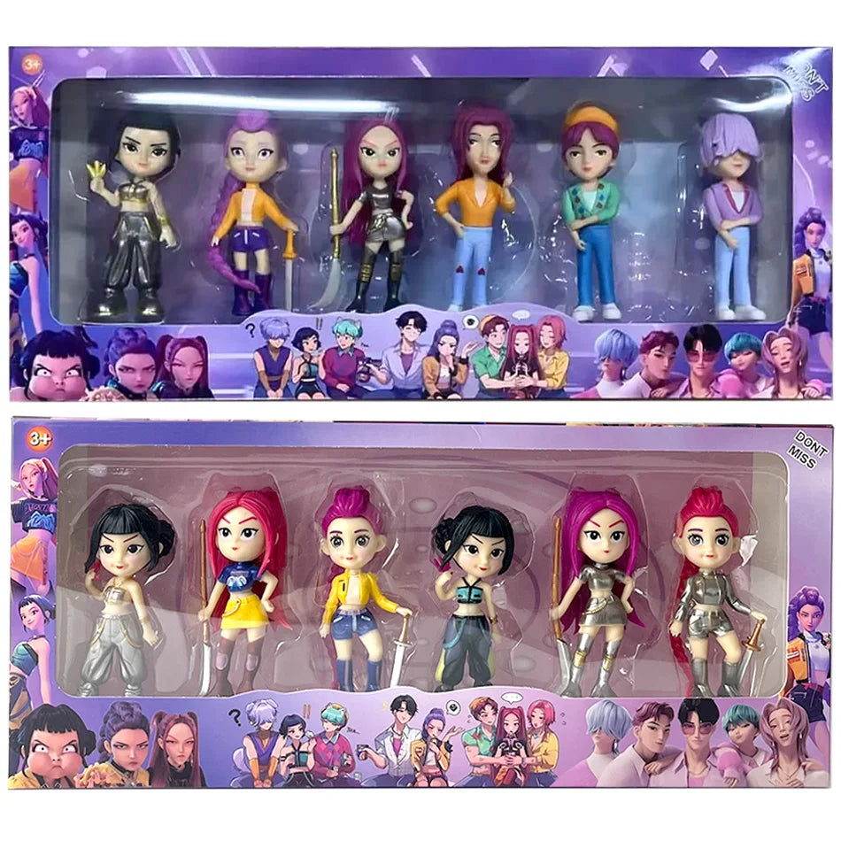 2026NEW Kpop Devil Hunter Rumi Zoe Mira anime colección de personajes de cloruro de polivinílico baratijas de escritorio regalo de Año Nuevo para niños