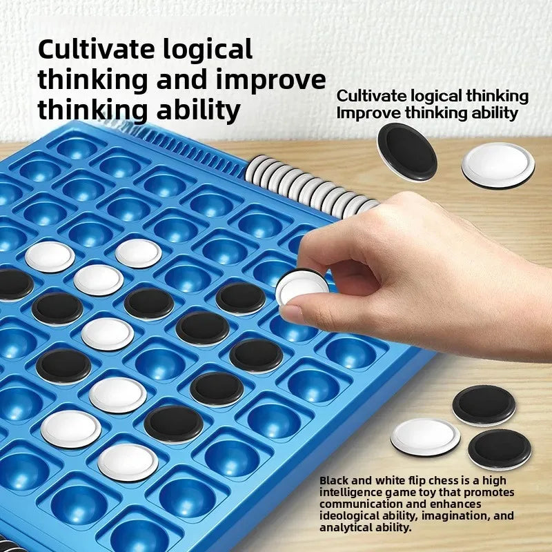 Juego de Estrategia de Doble Cara para 2 Jugadores, Entrenamiento de Lógica, Educativo, Rompecabezas para el Cerebro