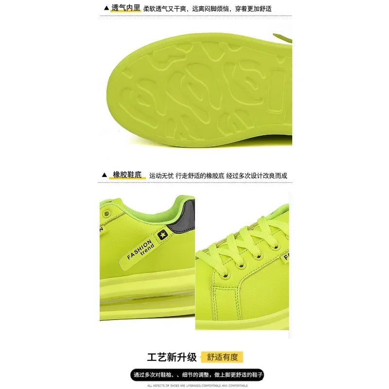 Zapatillas de deporte con plataforma para hombre, zapatos informales, nuevos zapatos suaves y cómodos de cuero Pu, zapatos planos de marca de tendencia, zapatos informales para hombre, Tenis nuevos