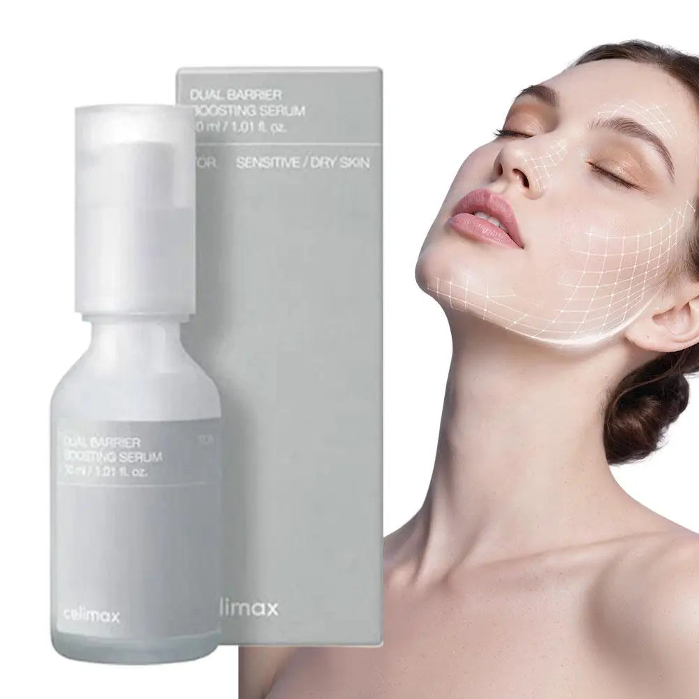 Suero Celimax de Doble Barrera para Piel Seca y Sensible, Calmante, Nutritivo Profundo e Hidratante, Esencia Facial Coreana Original