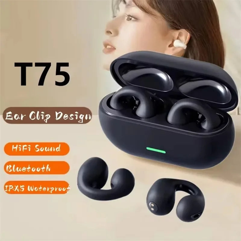 Original T75 TWS Control táctil auriculares inalámbricos Bluetooth auriculares deportivos auriculares de música para teléfonos Iphone Xiaomi