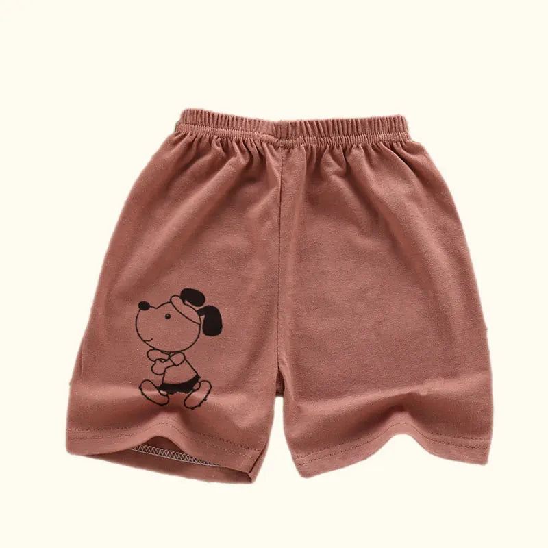 Pantalones cortos para niños y niñas, ropa para niños, pantalones cortos de algodón sólido transpirable de verano para bebés, pantalones cortos deportivos informales para playa elásticos