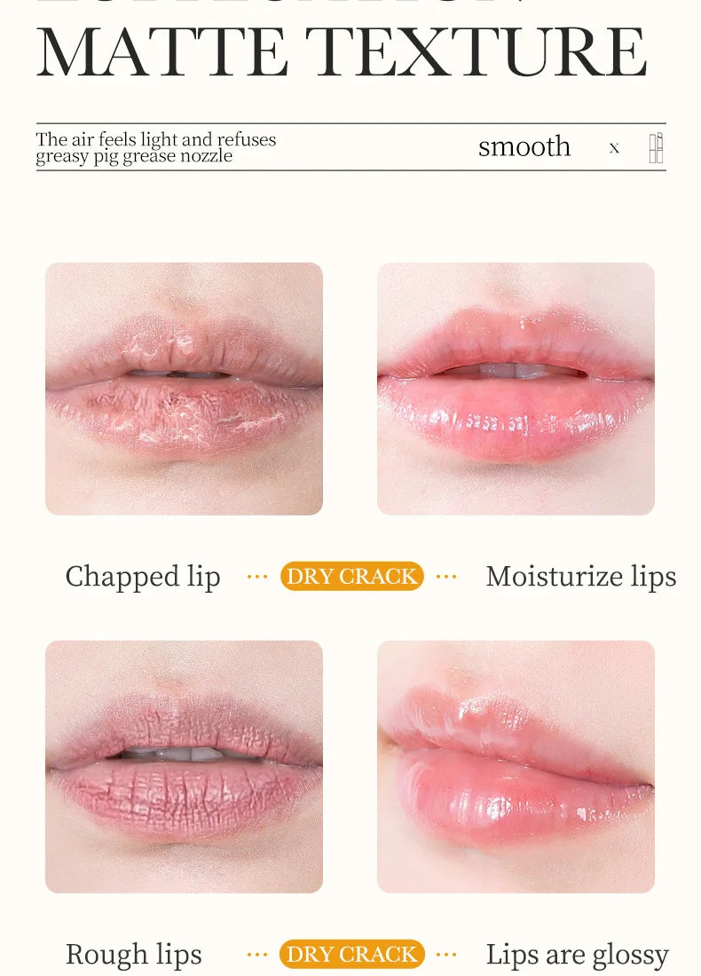 BIOAOUA vitamina E miel bálsamo labial hidratante antigrietas nutritivo lápiz labial labios productos para el cuidado de la piel