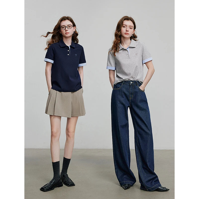 TOYOUTH Camiseta de manga corta para mujer, camisetas nuevas de primavera 2025 8521007