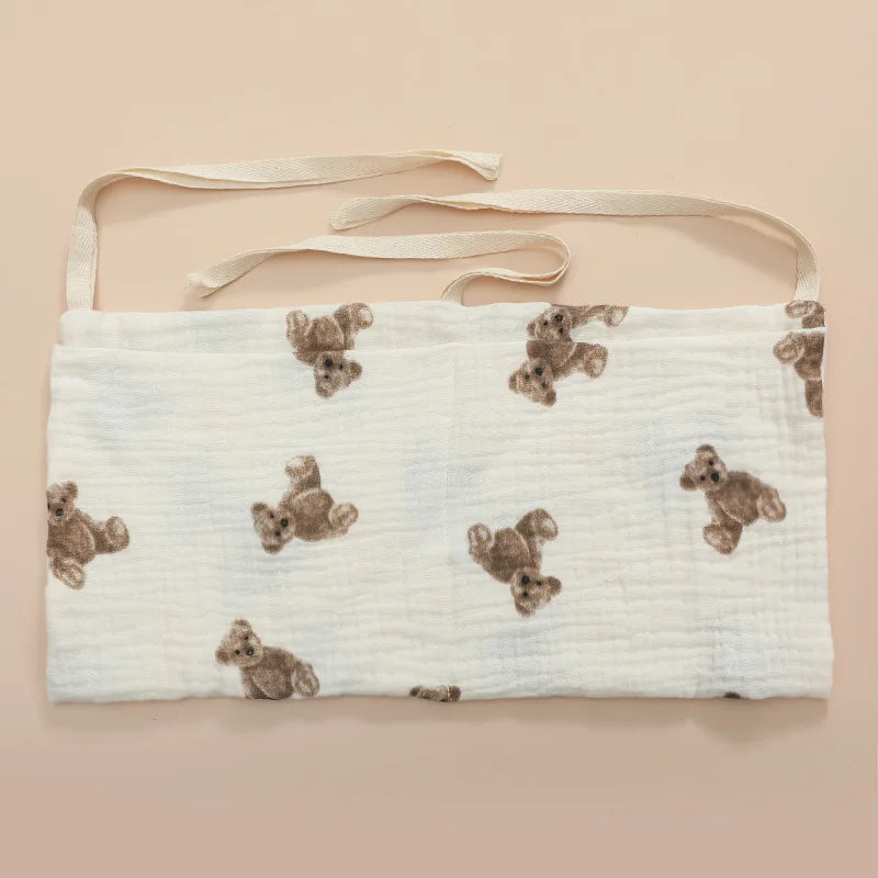 Organizador para cuna de bebé, bolsa de almacenamiento para cama Caddy, 2 bolsillos, colgante para cabecera de cama, organizador para pañales, juguetes y ropa