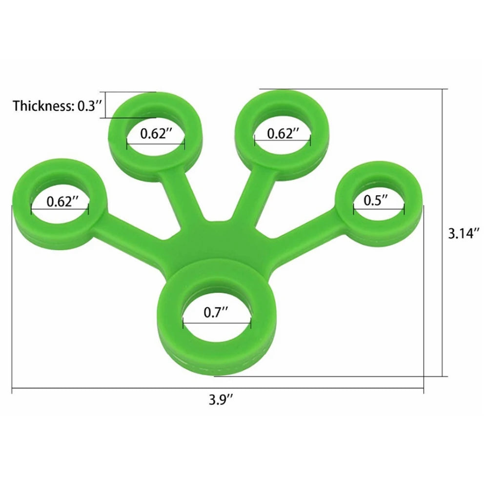 Tcare-expansor de mano de silicona, agarre de mano para dedo, camilla de entrenamiento para dedo, bandas de resistencia para ejercicio de muñeca, Fitness