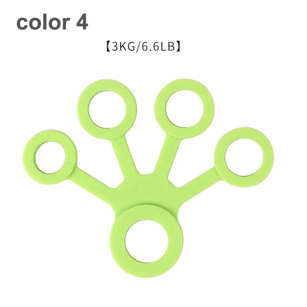 Tcare-expansor de mano de silicona, agarre de mano para dedo, camilla de entrenamiento para dedo, bandas de resistencia para ejercicio de muñeca, Fitness
