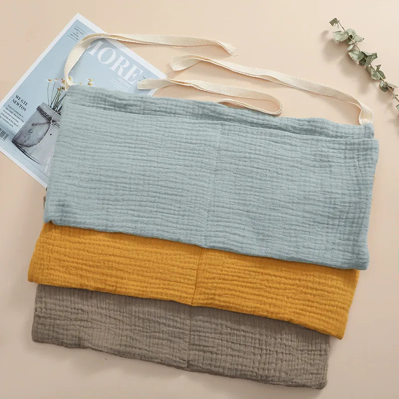 Organizador para cuna de bebé, bolsa de almacenamiento para cama Caddy, 2 bolsillos, colgante para cabecera de cama, organizador para pañales, juguetes y ropa