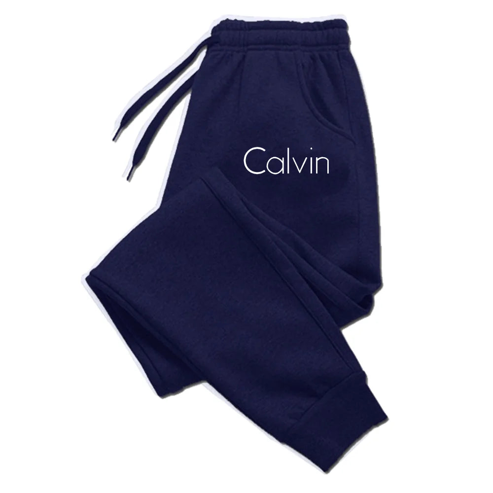 Pantalones deportivos informales estampados para correr para hombre y mujer, pantalones largos con cordón de otoño, pantalones de chándal sólidos para Fitness, ropa de gimnasio Unisex