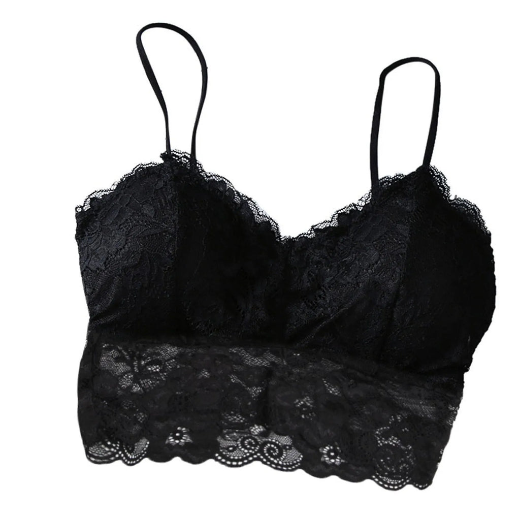 Top Sexy de encaje de verano para mujer, Tops sólidos sin mangas, Bralette sin relleno, sujetador, corpiño con cremallera en la espalda, camiseta sin mangas para discoteca, lencería de talla libre
