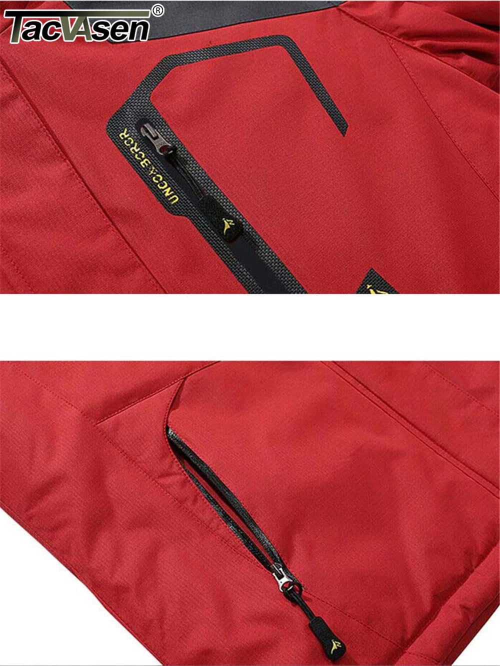 TACVASEN, chaquetas de montaña con forro polar, chaquetas de senderismo para hombre, abrigos con capucha extraíbles para exteriores, Parka de esquí y Snowboard, prendas de vestir de invierno
