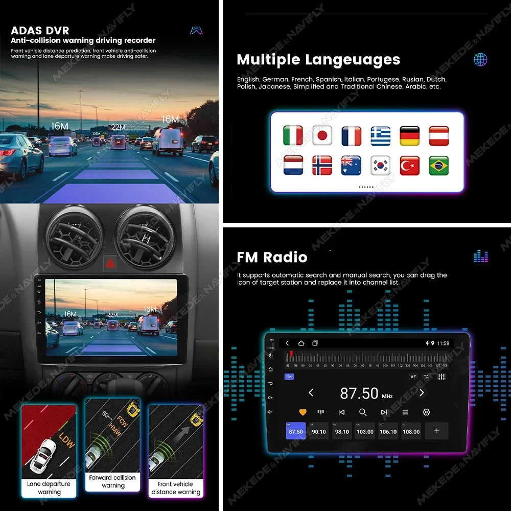 Autoradio For Mazda 3 II For Mazda3 BL 2010-2012 Android 14 Car Radio Multimedia Player Head Unit Wireless Carplay Android Auto