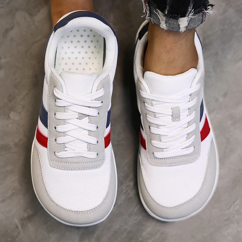 Tenis De Hombre con punta ancha, zapatos descalzos, minimalistas, transpirables, cómodos, para caminar al aire libre, deportivos, informales, azules, 2025