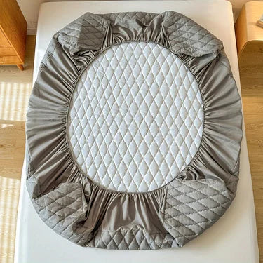 Funda de colchón impermeable, bajera sábana, Protector de colchón individual/doble/140/160, talla múltiple, gris/blanco