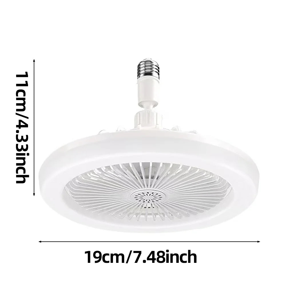 Miflame-ventilador de techo giratorio 3 en 1, lámpara de iluminación con Control remoto, convertidor E27, Base de iluminación, dormitorio y sala de estar