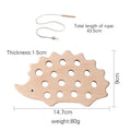 Juguetes de madera Montessori para bebé, tablero de enhebrado de erizo Animal, juguete educativo de madera de haya para niños, bloques de cuentas con botones, juguetes rompecabezas