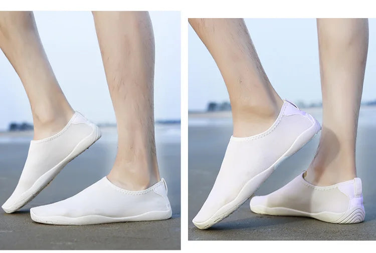 Zapatos acuáticos Unisex para parejas, zapatos de natación antideslizantes de suela blanda acolchados para exteriores, zapatos de playa de secado rápido para esnórquel, zapatos de Fitness