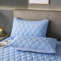 Funda de almohada impermeable acolchada de algodón cepillado, juego de una sola pieza/2 piezas, funda de almohada suave y transpirable para dormitorio y cama