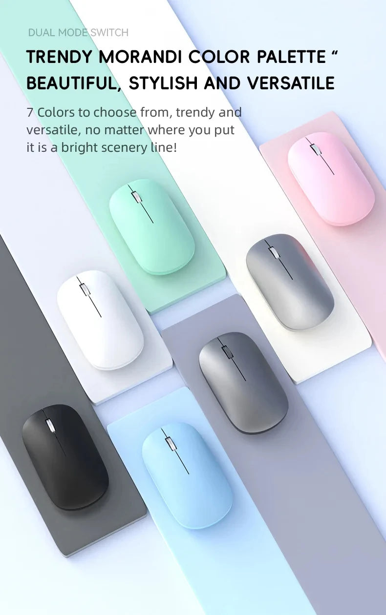 Nuevo Ratón Inalámbrico con Carga Tipo-C, Clic Silencioso, Portátil, Ergonómico, Universal para Oficina, Ligero, para Juegos, Sin Ruido, 2026