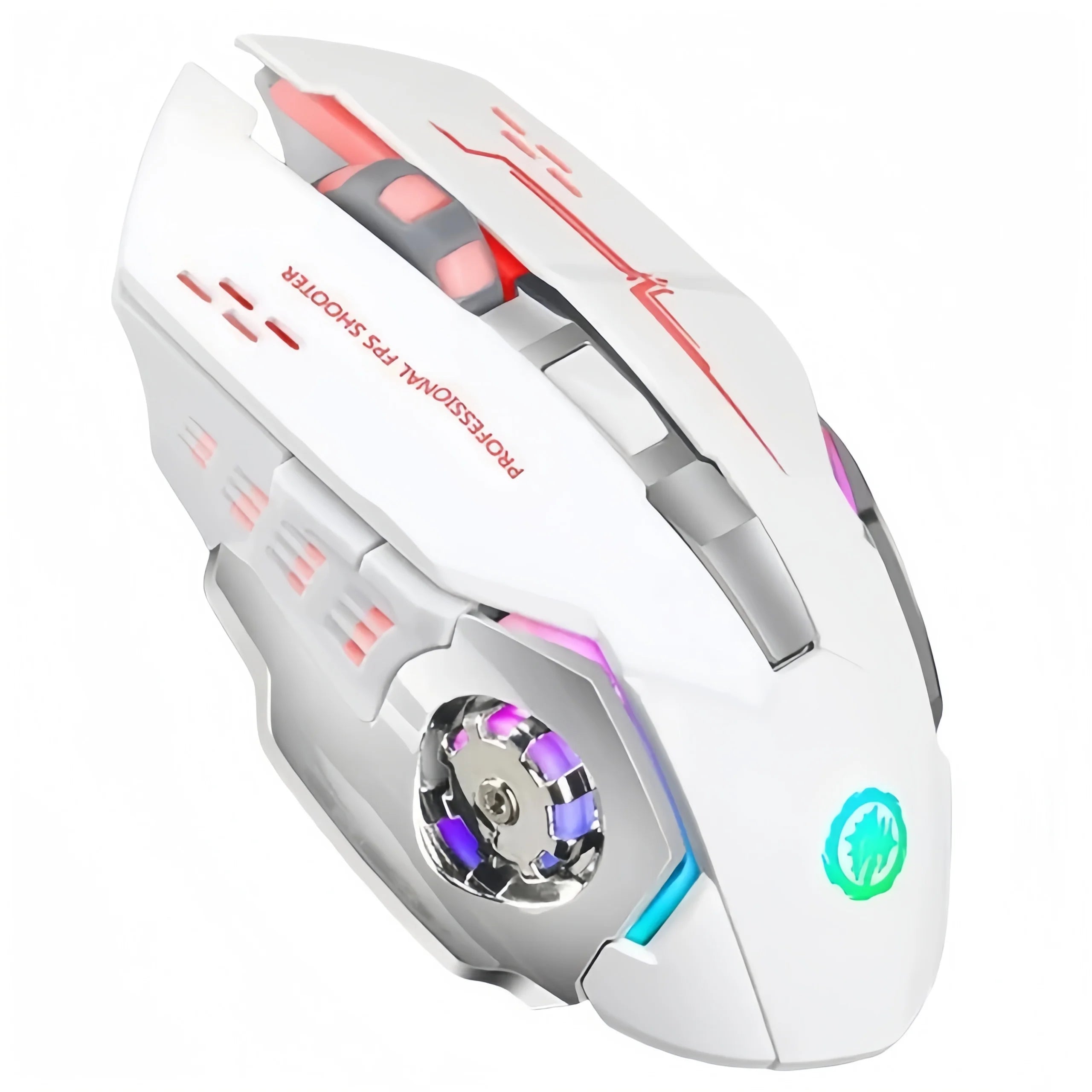 Ratón RGB de modo Dual Bluetooth 5,2, ratón inalámbrico de 2,4G para juegos, ratón silencioso recargable, ratón de 3600 DPI para ordenador portátil