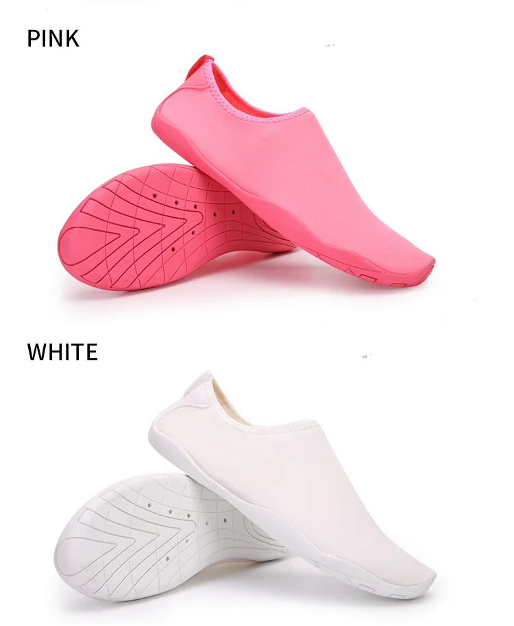 Zapatos acuáticos Unisex para parejas, zapatos de natación antideslizantes de suela blanda acolchados para exteriores, zapatos de playa de secado rápido para esnórquel, zapatos de Fitness