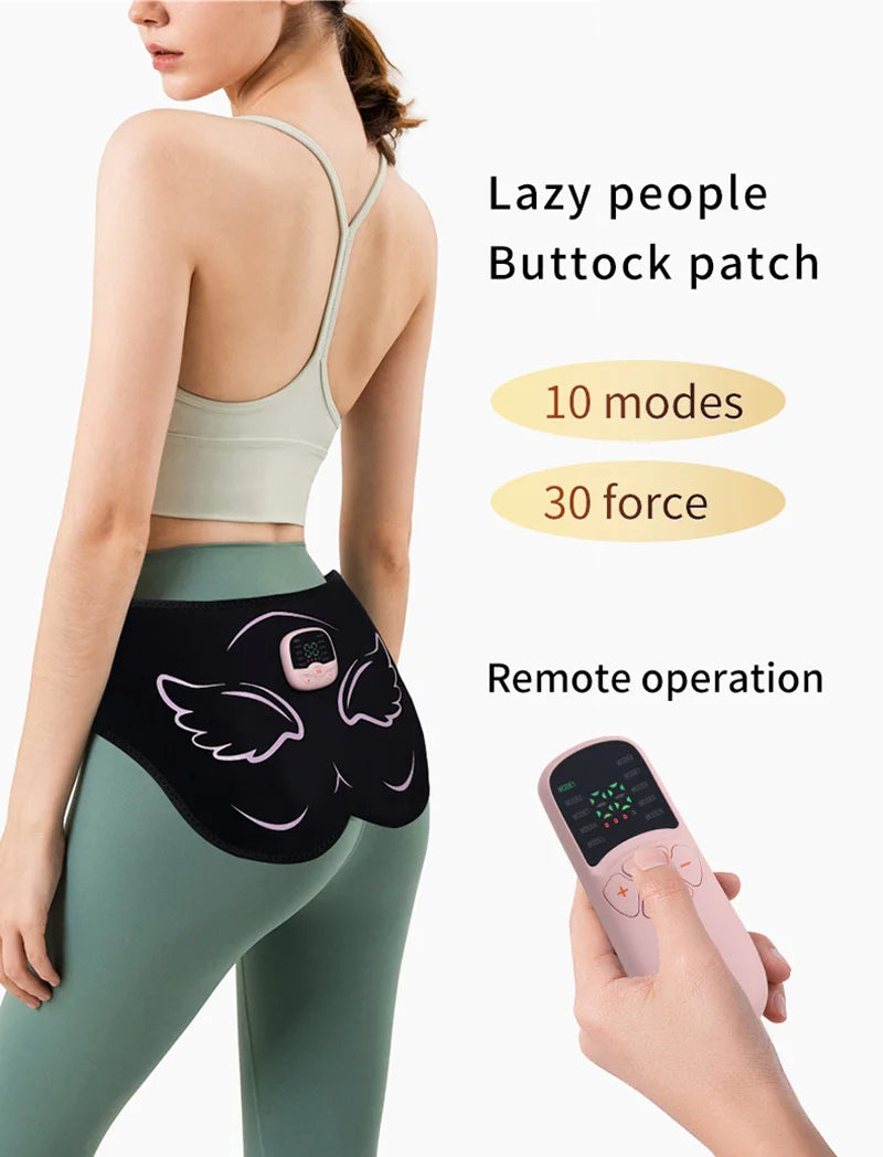 Estimulador muscular eléctrico de glúteos EMS, entrenador de caderas, recargable por USB, levantamiento de glúteos, tóner muscular, perder peso, quema de grasa, Fitness